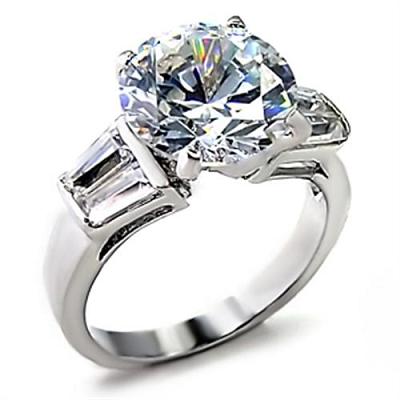 7CT 5-STONE CZ SOLITAIRE PLUS  RING-SIZE8/9/10